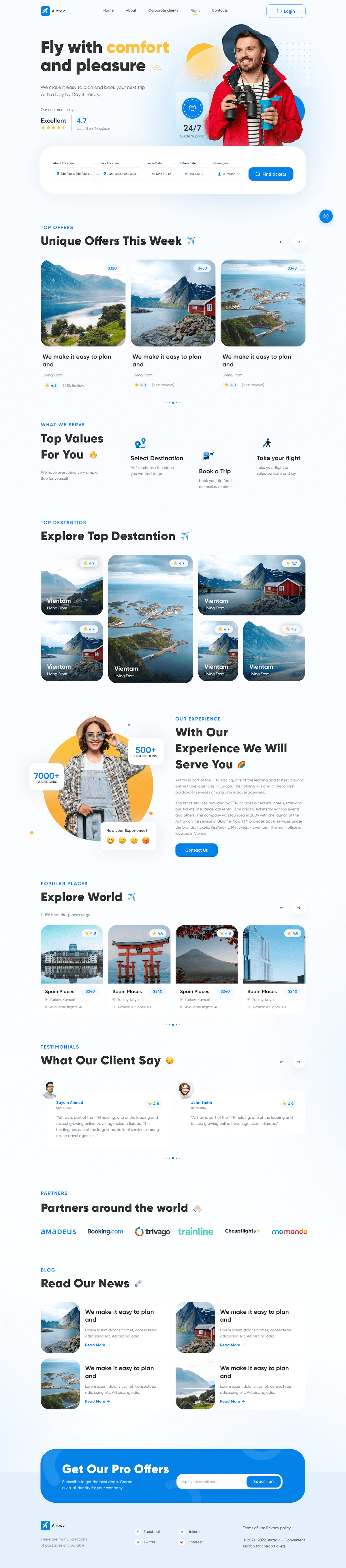 Airtrav - Fly with comfort and pleasure